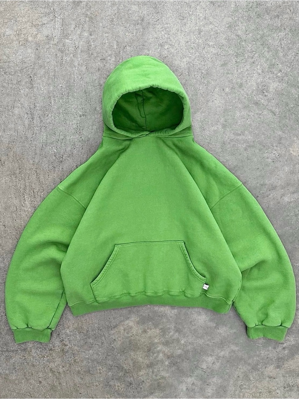 Women's Bright Green Hooded Sweatshirt - Casual Pullover Hoodie
